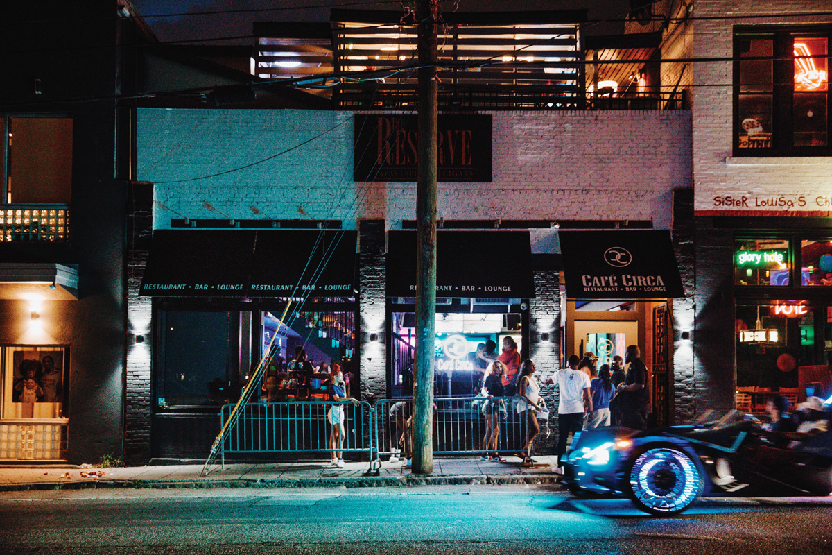 Cafe Circa and Sister Louisa's Church on Edgewood Ave.